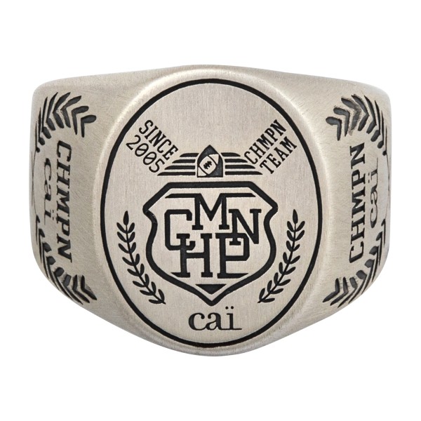 cai men Ring 925/- Sterling Silber oxidiert