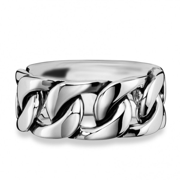 cai men Ring 925/- Sterling Silber rhodiniert ohne Stein