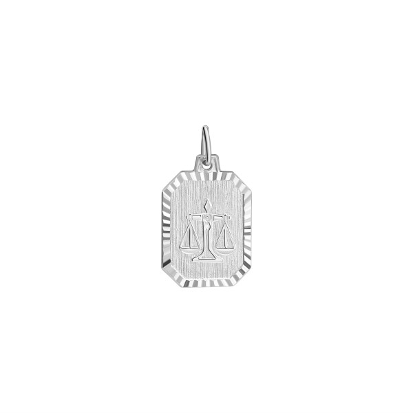 Anhänger Sternzeichen Waage 925/- Sterling Silber rhodiniert 2,2cm