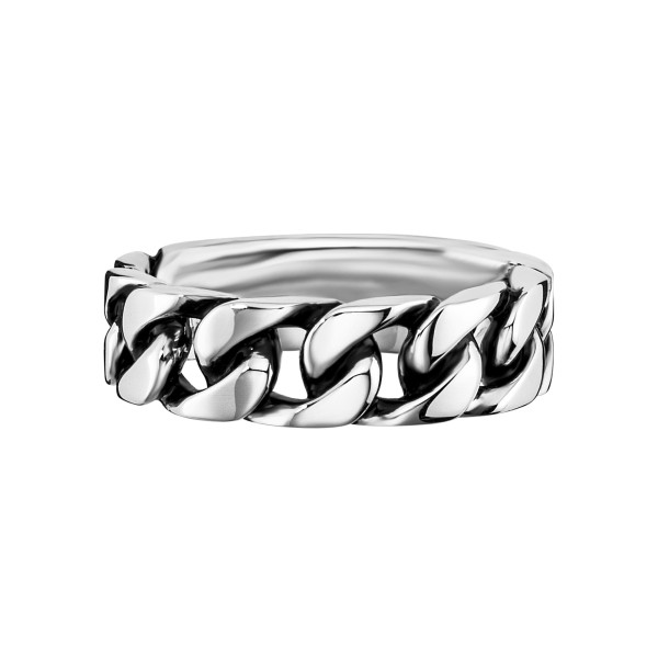 cai men Ring 925/- Sterling Silber rhodiniert ohne Stein