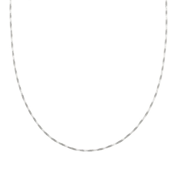 cai women Collier 4-kant Schlangenkette 925/- Sterling Silber rhodiniert 38+5cm ohne Stein