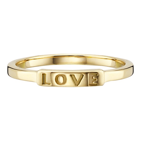 cai love Ring 925/- Sterling Silber vergoldet ohne Stein