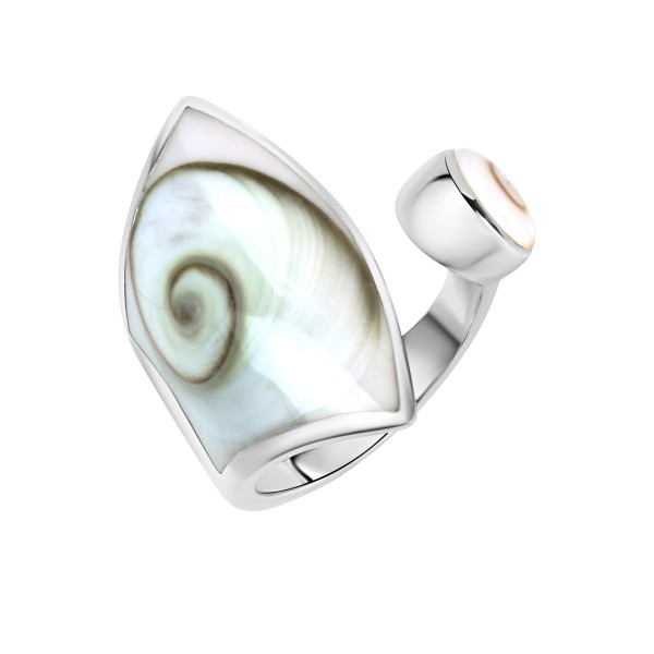 Ring 925/- Sterling Silber Muschel