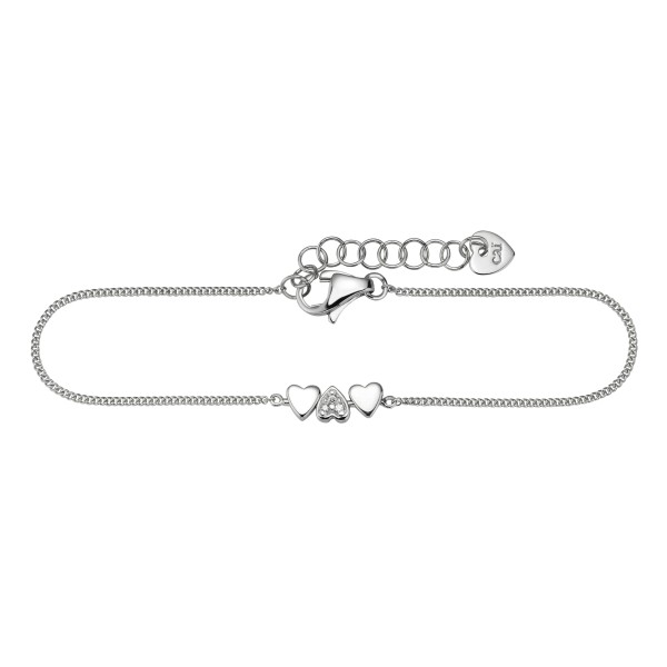 cai love Armband keine / nicht relevant 925/- Sterling Silber rhodiniert 15cm Zirkonia