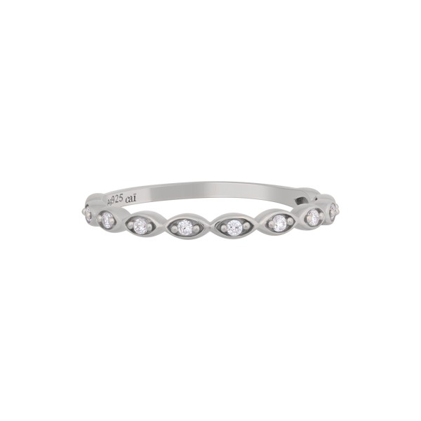 cai love Ring 925/- Sterling Silber rhodiniert Zirkonia