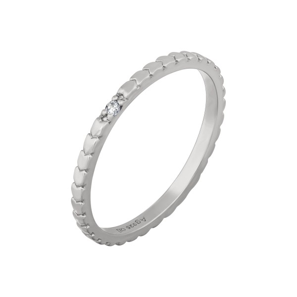 cai love Ring 925/- Sterling Silber rhodiniert Zirkonia