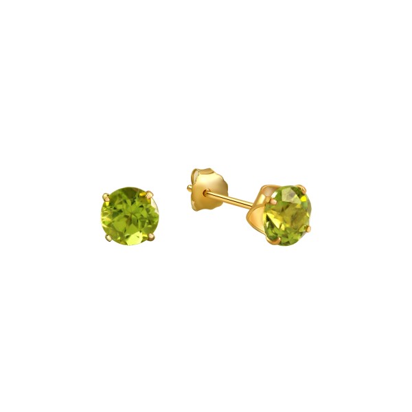 Ohrringe 333/- Gold 0,5cm Peridot